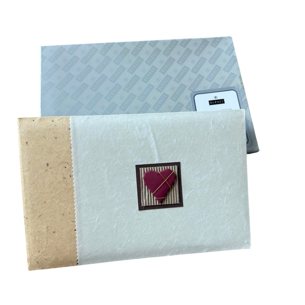 Burnes Photo Album Heart Accent On Cover Upscale Post Bound Format Acid Free